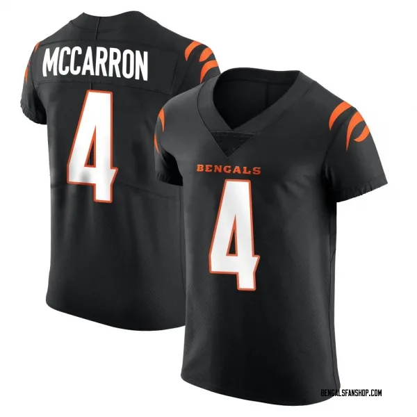 Men's AJ McCarron Cincinnati Bengals Elite Black Team Color Vapor Untouchable Jersey