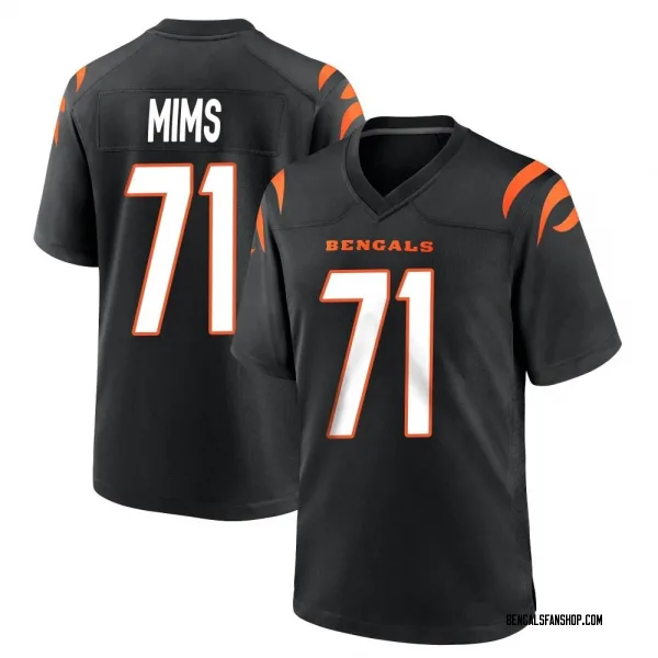 Men's Amarius Mims Cincinnati Bengals Game Black Team Color Jersey