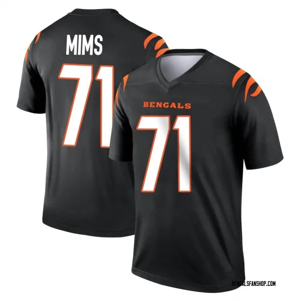 Men's Amarius Mims Cincinnati Bengals Legend Black Jersey