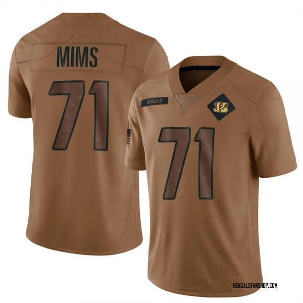 Men's Amarius Mims Cincinnati Bengals Limited Brown 2023 Salute To Service Jersey