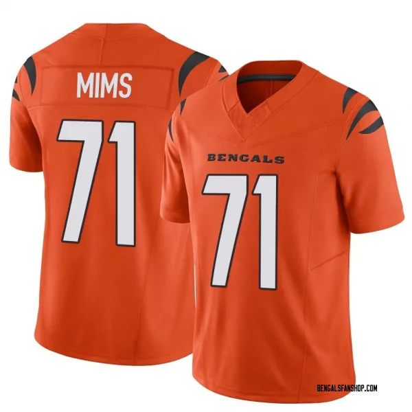 Men's Amarius Mims Cincinnati Bengals Limited Orange Vapor F.U.S.E. Jersey