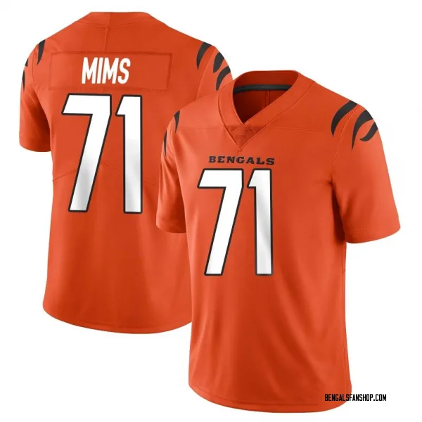 Men's Amarius Mims Cincinnati Bengals Limited Orange Vapor Untouchable Jersey