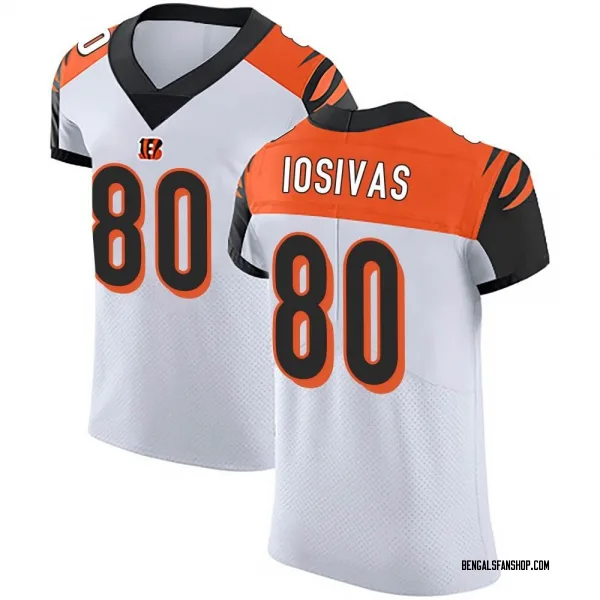 Men's Andrei Iosivas Cincinnati Bengals Elite White Vapor Untouchable Jersey