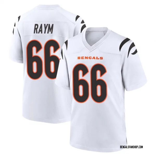 Men's Andrew Raym Cincinnati Bengals Game White Jersey