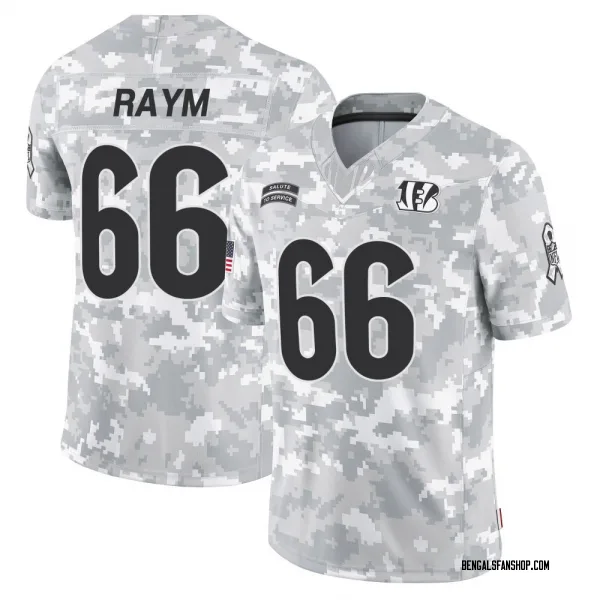 Men's Andrew Raym Cincinnati Bengals Limited Arctic Camo 2024 Salute to Service Jersey