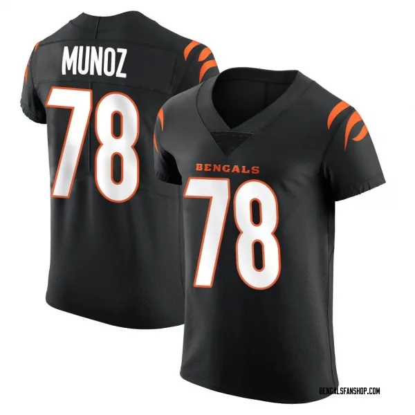 Men's Anthony Munoz Cincinnati Bengals Elite Black Team Color Vapor Untouchable Jersey