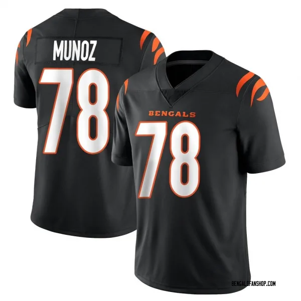 Men's Anthony Munoz Cincinnati Bengals Limited Black Team Color Vapor Untouchable Jersey