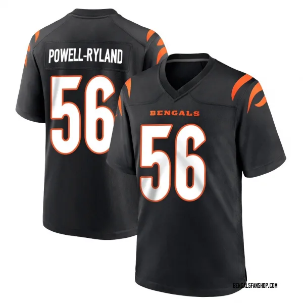 Men's Antwaun Powell-Ryland Cincinnati Bengals Game Black Team Color Jersey