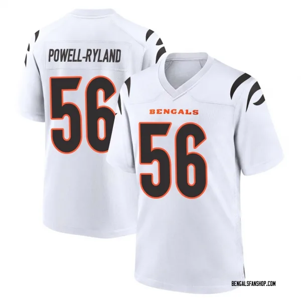 Men's Antwaun Powell-Ryland Cincinnati Bengals Game White Jersey