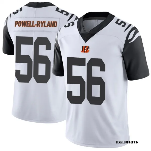 Men's Antwaun Powell-Ryland Cincinnati Bengals Limited White Color Rush Vapor Untouchable Jersey
