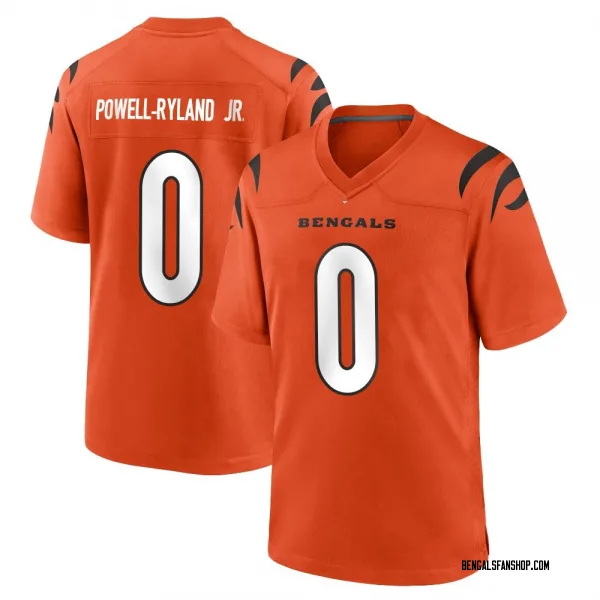 Men's Antwaun Powell-Ryland Jr. Cincinnati Bengals Game Orange Jersey