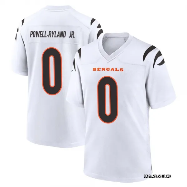 Men's Antwaun Powell-Ryland Jr. Cincinnati Bengals Game White Jersey