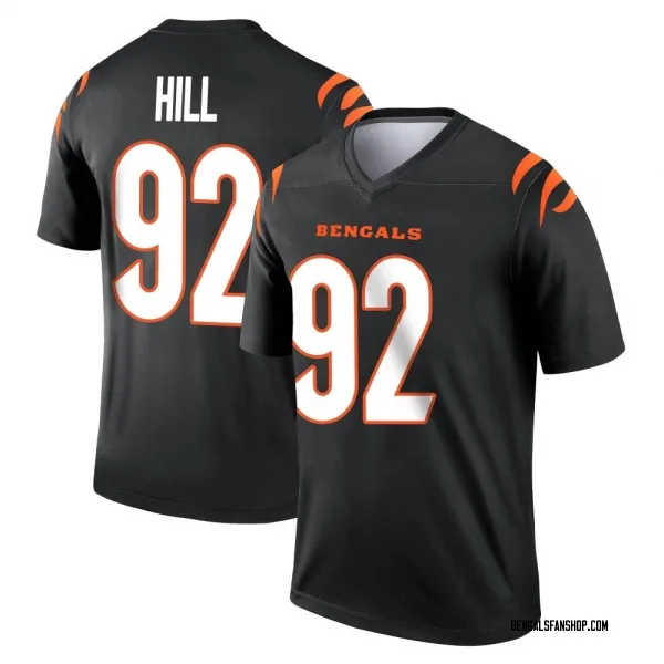 Men's B.J. Hill Cincinnati Bengals Legend Black Jersey