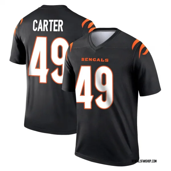 Men's Barrett Carter Cincinnati Bengals Legend Black Jersey