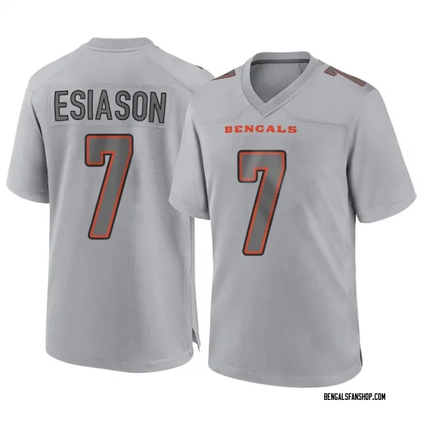 Men's Boomer Esiason Cincinnati Bengals Game Gray Atmosphere Fashion Jersey