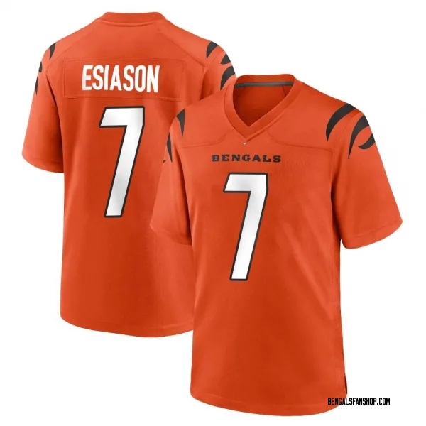 Men's Boomer Esiason Cincinnati Bengals Game Orange Jersey