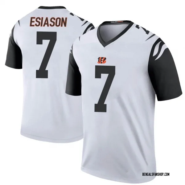 Men's Boomer Esiason Cincinnati Bengals Legend White Color Rush Jersey