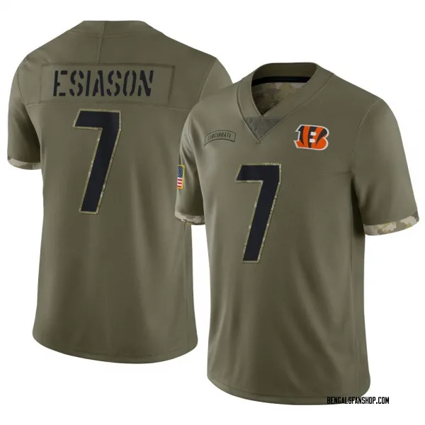 Men's Boomer Esiason Cincinnati Bengals Limited Olive 2022 Salute To Service Jersey