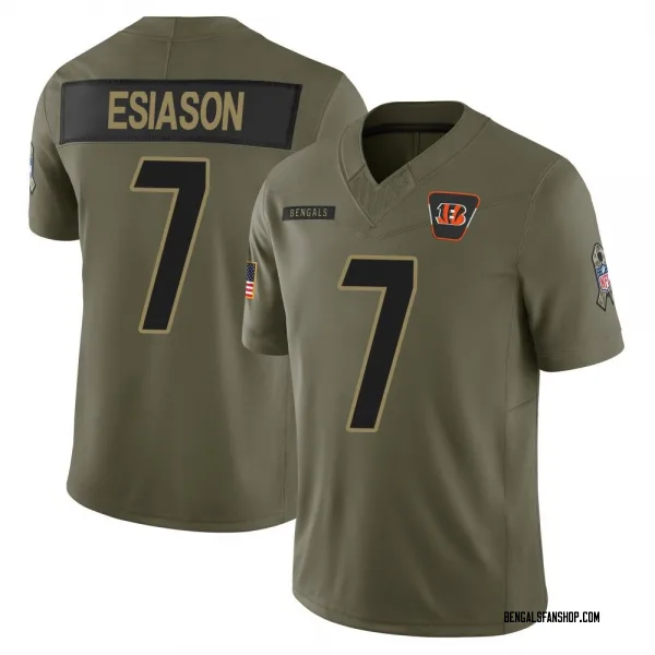 Men's Boomer Esiason Cincinnati Bengals Limited Olive 2025 Salute to Service Jersey