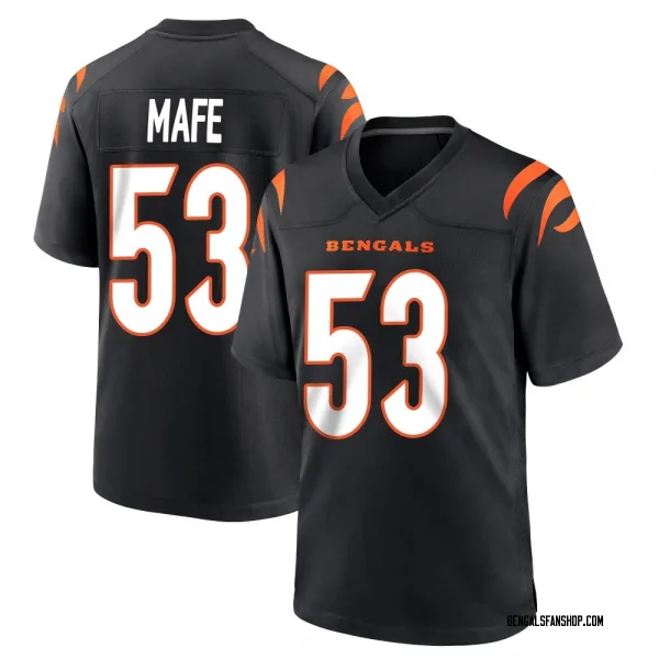Men's Boye Mafe Cincinnati Bengals Game Black Team Color Jersey