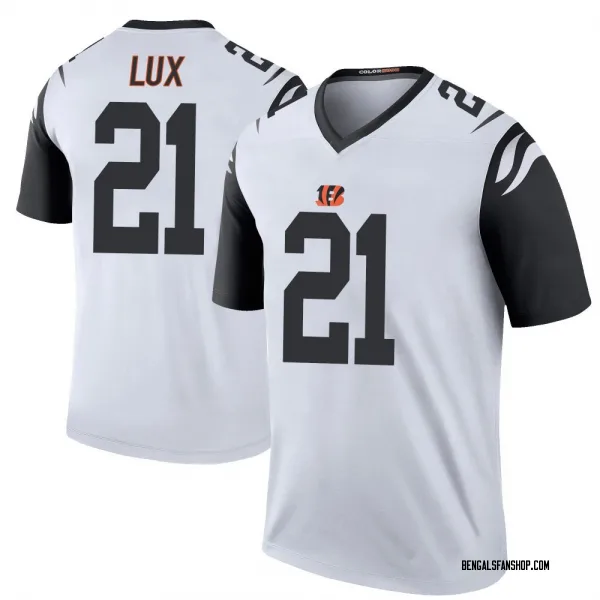 Men's Bralyn Lux Cincinnati Bengals Legend White Color Rush Jersey