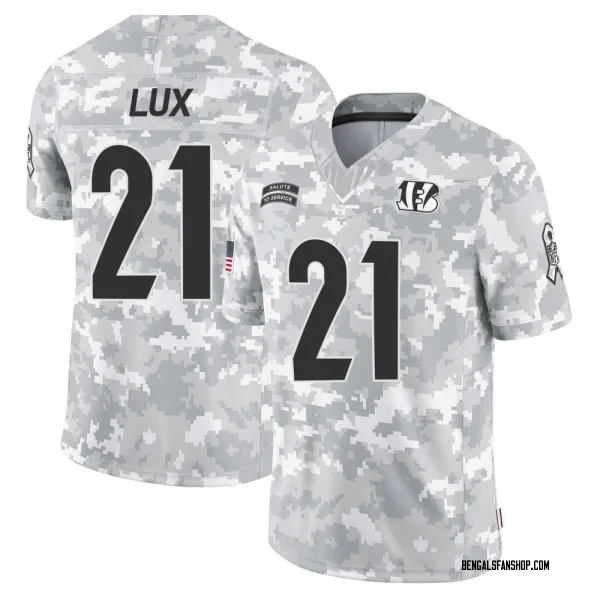 Men's Bralyn Lux Cincinnati Bengals Limited Arctic Camo 2024 Salute to Service Jersey