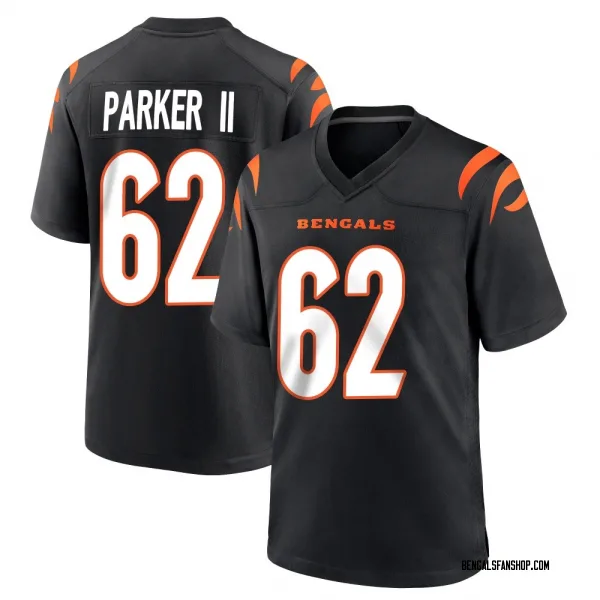 Men's Brian Parker II Cincinnati Bengals Game Black Team Color Jersey