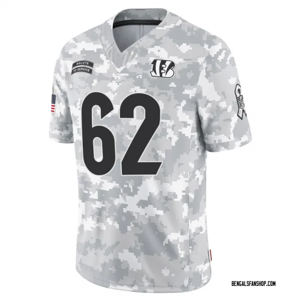 Men's Brian Parker II Cincinnati Bengals Limited Arctic Camo 2024 Salute to Service Jersey
