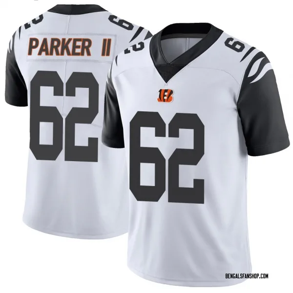 Men's Brian Parker II Cincinnati Bengals Limited White Color Rush Vapor Untouchable Jersey
