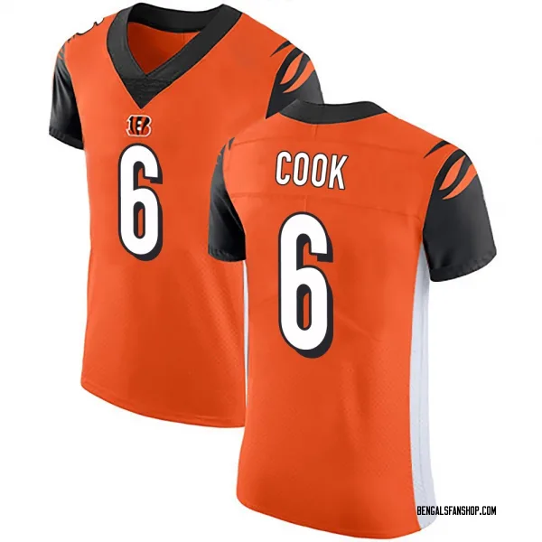 Men's Bryan Cook Cincinnati Bengals Elite Orange Alternate Vapor Untouchable Jersey