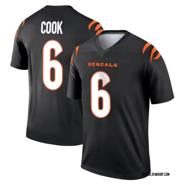 Men's Bryan Cook Cincinnati Bengals Legend Black Jersey