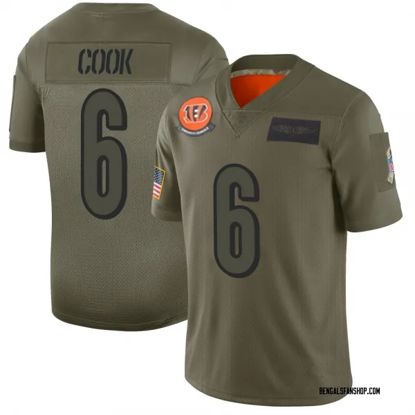 Men's Bryan Cook Cincinnati Bengals Limited Camo 2019 Salute to Service Jersey