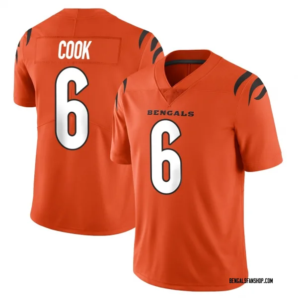 Men's Bryan Cook Cincinnati Bengals Limited Orange Vapor Untouchable Jersey