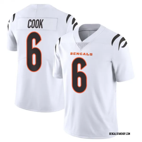 Men's Bryan Cook Cincinnati Bengals Limited White Vapor Untouchable Jersey