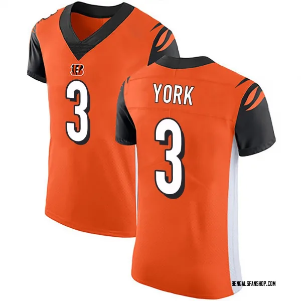 Men's Cade York Cincinnati Bengals Elite Orange Alternate Vapor Untouchable Jersey