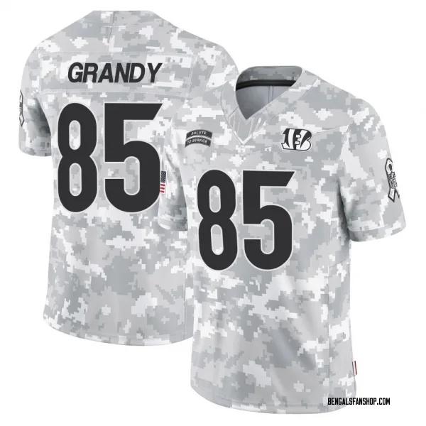 Men's Cam Grandy Cincinnati Bengals Limited Arctic Camo 2024 Salute to Service Jersey