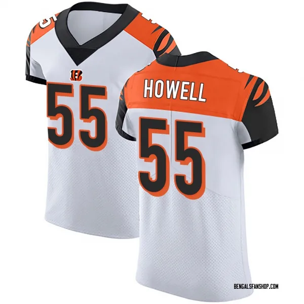 Men's Cashius Howell Cincinnati Bengals Elite White Vapor Untouchable Jersey