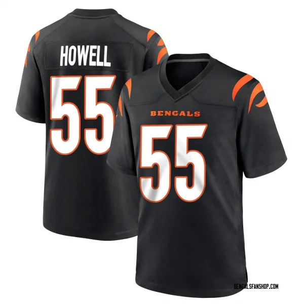 Men's Cashius Howell Cincinnati Bengals Game Black Team Color Jersey