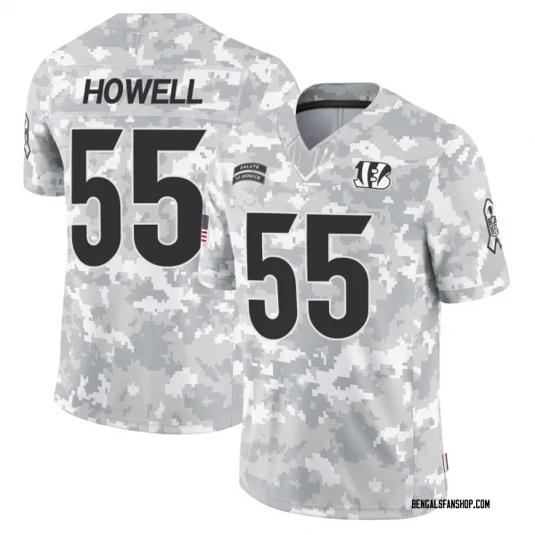 Men's Cashius Howell Cincinnati Bengals Limited Arctic Camo 2024 Salute to Service Jersey