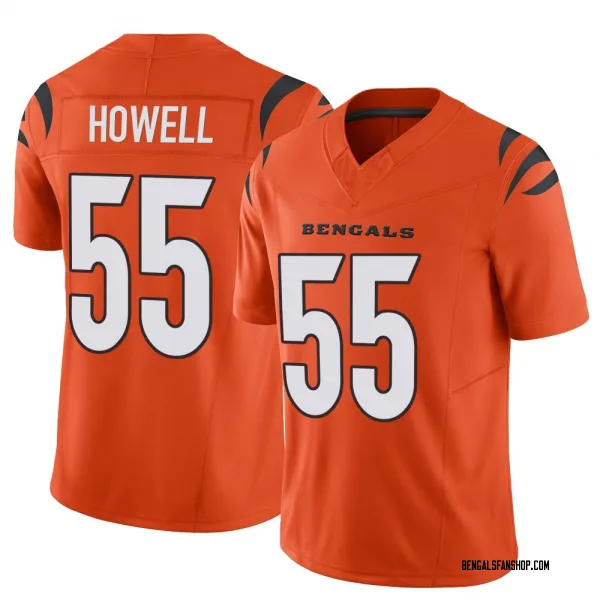Men's Cashius Howell Cincinnati Bengals Limited Orange Vapor F.U.S.E. Jersey
