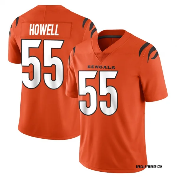Men's Cashius Howell Cincinnati Bengals Limited Orange Vapor Untouchable Jersey