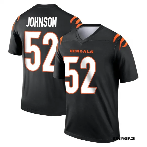 Men's Cedric Johnson Cincinnati Bengals Legend Black Jersey