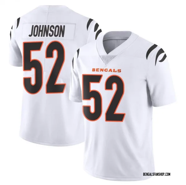 Men's Cedric Johnson Cincinnati Bengals Limited White Vapor Untouchable Jersey