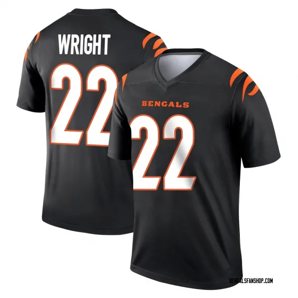 Men's Ceyair Wright Cincinnati Bengals Legend Black Jersey