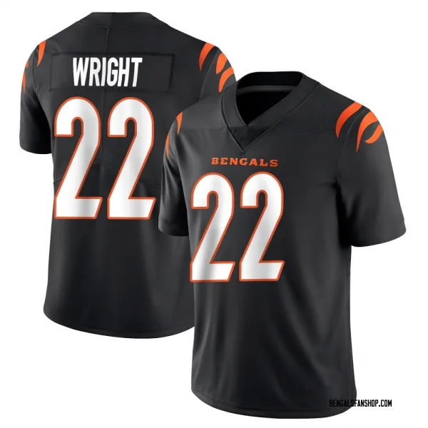 Men's Ceyair Wright Cincinnati Bengals Limited Black Team Color Vapor Untouchable Jersey