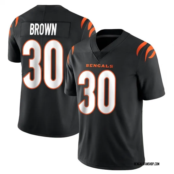 Men's Chase Brown Cincinnati Bengals Limited Black Team Color Vapor Untouchable Jersey
