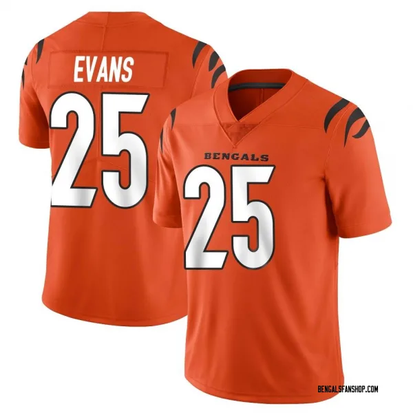 Men's Chris Evans Cincinnati Bengals Limited Orange Vapor Untouchable Jersey