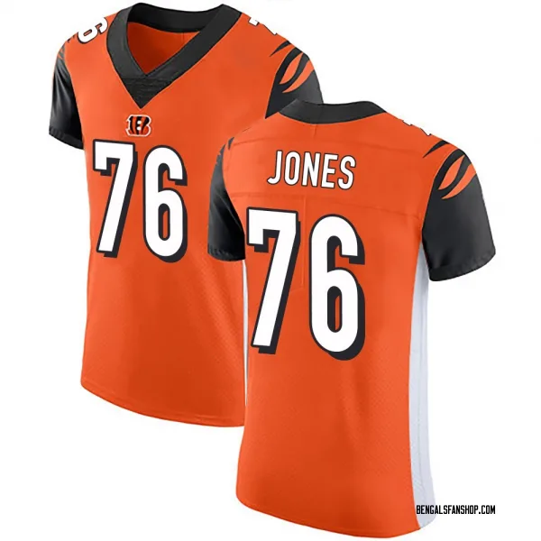 Men's Christian Jones Cincinnati Bengals Elite Orange Alternate Vapor Untouchable Jersey