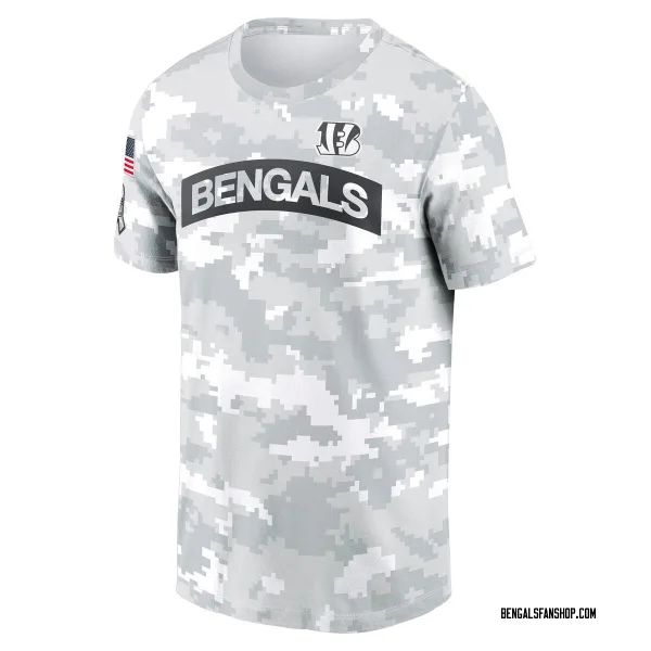 Men's Cincinnati Bengals Arctic Camo 2024 Salute To Service Performance T-Shirt