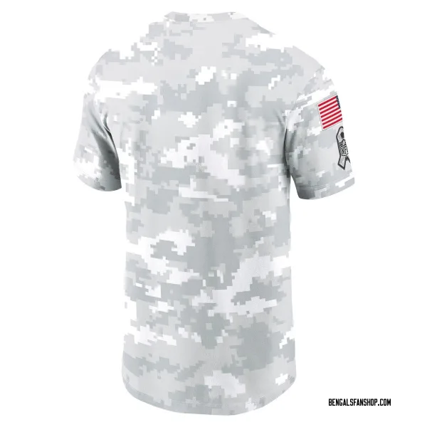 Men's Cincinnati Bengals Arctic Camo 2024 Salute To Service Performance T-Shirt